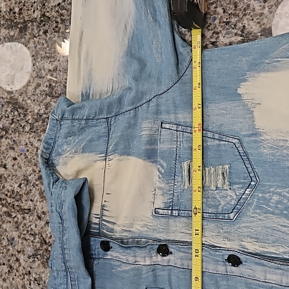 "THRILL JEANS" SZ. L, Distressed and Faded acid washed dress. Perfect condition. - Picture 16 of 16